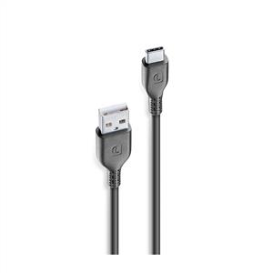 CELLULARLINE USB TO USB-C DATA KABLOSU 1m - SİYAH
