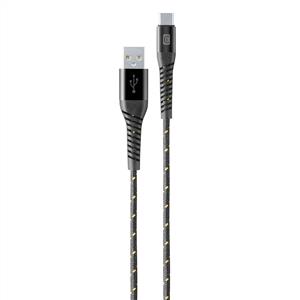 CELLULARLINE TETRA FORCE TYPE C KABLO 2M - SİYAH
