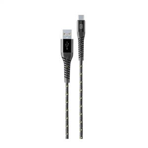 CELLULARLINE TETRA FORCE TYPE-C KABLO 1M - SİYAH