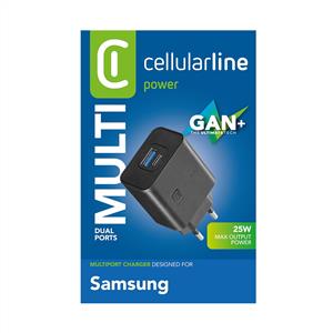 CELLULARLINE 25W DUAL PORT SUPER FAST ŞARJ ADAPTÖRÜ