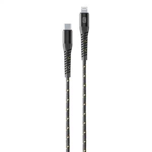 CELLULARLINE TETRA FORCE KABLO USB-C TO LİGHTNİNG 1,20M - SİYAH