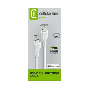CELLULARLINE USB-C TO LİGHTNİNG 1,20M - BEYAZ