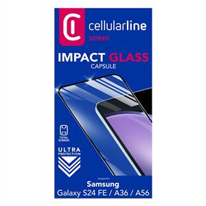 CELLULARLINE SAMSUNG GALAXY A37/A36/ S24 FE CAPSULE TEMPERLİ CAM EKRAN KORUYUCU