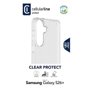 CELLULARLINE SAMSUNG GALAXY S26 PLUS CLEARDUO ANTIBAKTERIYEL KILIF - ŞEFFAF