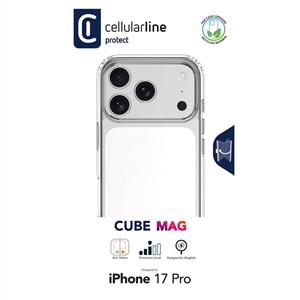 CELLULARLINE IPHONE 17 PRO CUBE MAG KILIF - ŞEFFAF