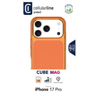 CELLULARLINE IPHONE 17 PRO CUBE MAG KILIF - TURUNCU