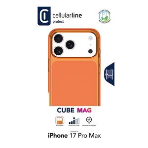 CELLULARLINE IPHONE 17 PRO MAX CUBE MAG KILIF - TURUNCU