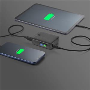 Cellularline Powerview 45W 10.000 Mah TFT Ekranlı Powerbank - Siyah