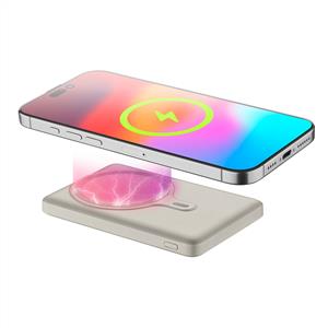 CELLULARLINE MAGSAFE + 20W PD TYPE-C 5.000 MAH SLIM POWERBANK - KREM