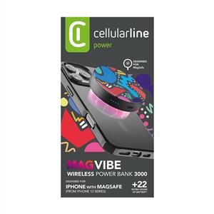 CELLULARLINE MAGVIBE MAGSAFE 3000 MAH PowerBank  SIYAH