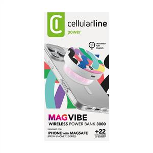 CELLULARLINE MAGVIBE MAGSAFE 3000 MAH Powerbank - BEYAZ