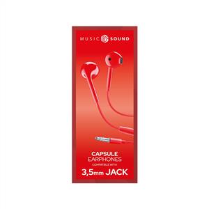 CELLULARLİNE CAPSULE MİKROFONLU KULAKLIK - KIRMIZI