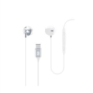 CELLULARLINE SPARROW TYPE-C SİLİKONLU KABLOLU KULAK İÇİ KULAKLIK - BEYAZ