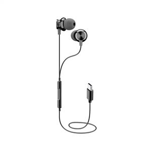 CELLULARLINE SPARROW TYPE-C SİLİKONLU KABLOLU KULAK İÇİ KULAKLIK - SİYAH