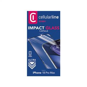 CELLULARLINE IPHONE 18 PRO MAX CAPSULE TEMPERLİ CAM EKRAN KORUYUCU