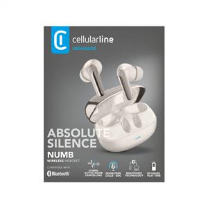 CELLULARLINE NUMB HYBRID ANC & ENC 6 MİKROFONLU TWS KULAK İÇİ KULAKLIK - BEJ