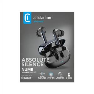 CELLULARLINE NUMB HYBRID ANC & ENC 6 MİKROFONLU TWS KULAK İÇİ KULAKLIK - SİYAH