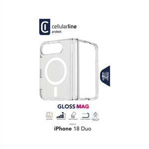 CELLULARLİNE GLOSSMAG MAGSAFE IPHONE 18 DUO SEFFAF KILIF
