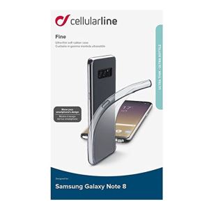 CELLULARLINE NOTE 8 FİNE PARLAK KAUÇUK KILIF ŞEFFAF