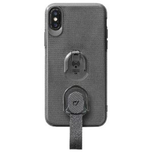 CELLULARLINE IPHONE X/XS ARKASI STANDLI TUTACAKLI SİYAH ŞEFFAF KILIF