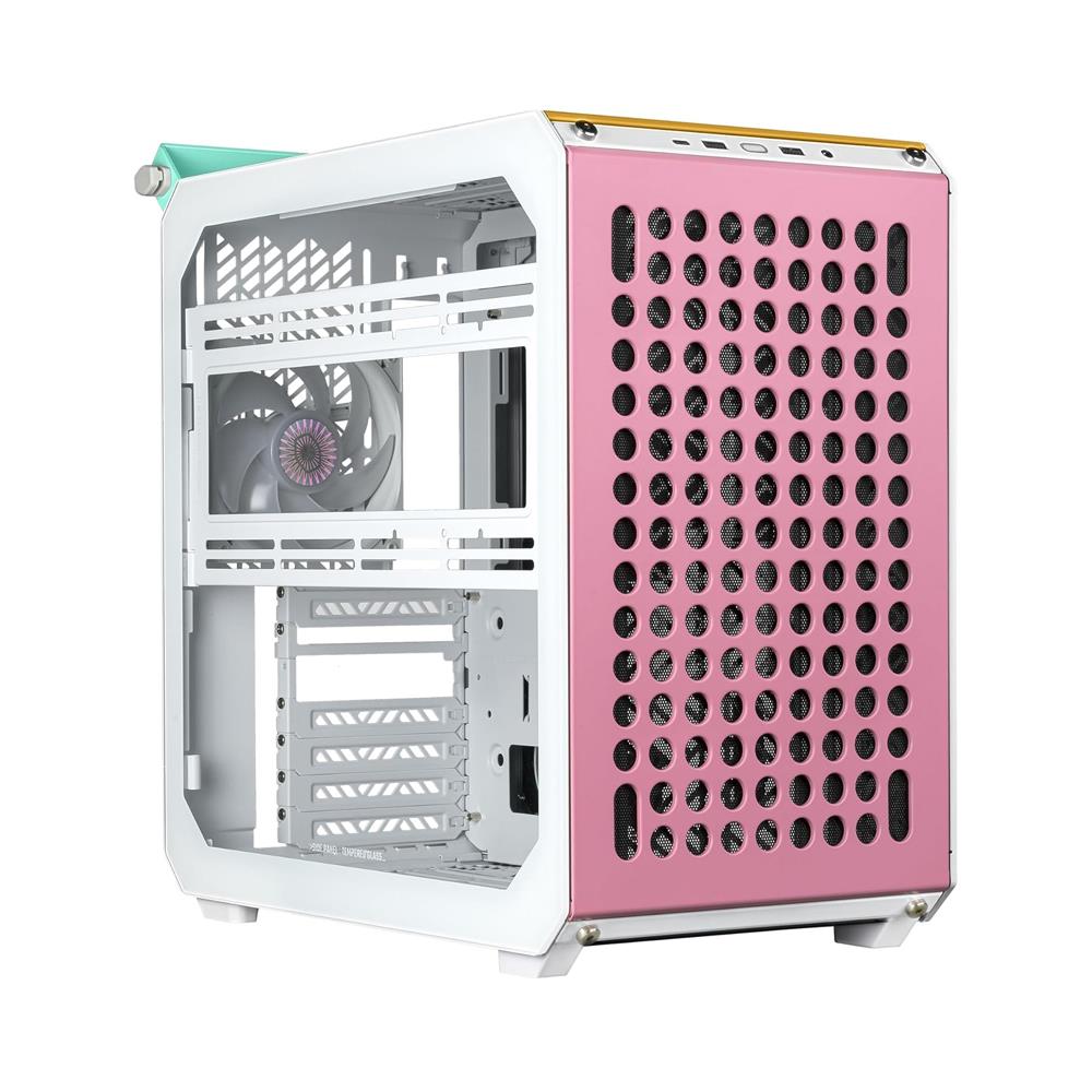 COOLER MAST Box Qube 500 TG 1x120mm Fanlı Macaron Edition Modüler