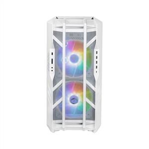 COOLER MASTER HAF 700 BEYAZ TEMPERED GLASS ARGB MESH TİTANYUM GRİ FULL TOWER KASA