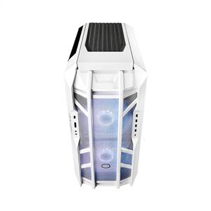 COOLER MASTER HAF 700 BEYAZ TEMPERED GLASS ARGB MESH TİTANYUM GRİ FULL TOWER KASA
