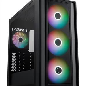 COOLER MASTER MASTERBOX 600 TG Mesh 3X140MM ARGB MidT ATX SİYAH KASA