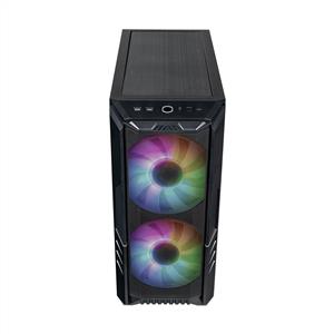 COOLER MASTER HAF 500 TG MESH ARGB 1x120cm 2x200cm FANLI MidT ATX SİYAH KASA