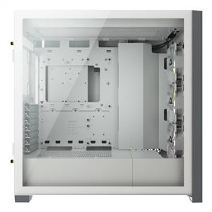 CORSAIR iCUE 5000X 3x120mm RGB FANLI TAMPERLİ CAM YAN PANEL MidT ATX BEYAZ KASA