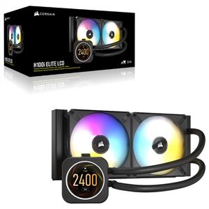 CORSAIR iCUE H100i ELITE LCD DISPLAY 2x120mm SIVI SOĞUTUCU