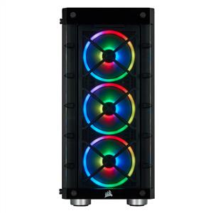 CORSAIR iCUE 465X 3x120mm RGB FANLI TEMPER CAMLI MidT ATX SİYAH KASA
