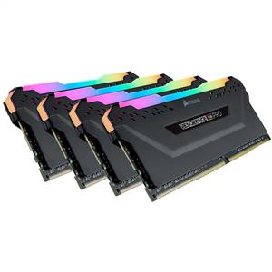 CORSAIR 32GB (4x8GB) Vengeance RGB PRO Siyah DDR4 3200MHz CL16