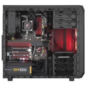 CORSAIR CARBIDE SERİSİ WAMP/SPEC-01 80PLUS 550W KIRMIZI FANLI MidT ATX KASA