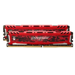 Crucial 32GB (2x16GB) Ballistix Sport LT Red DDR4 2666MHz CL16 1.2V PC Ram