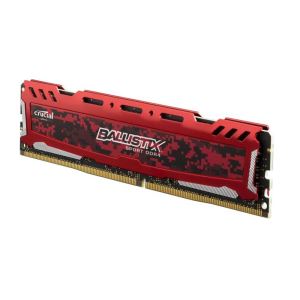 Crucial 16GB (2x8GB) Ballistix Sport LT Kırmızı DDR4 2400Mhz CL16 1.2V  PC Ram