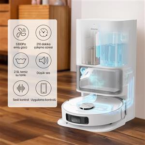 Dreame L10S Ultra Çöp İstasyonlu Akıllı Robot Süpürge Beyaz