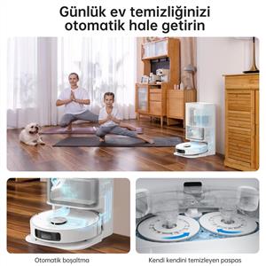 Dreame L10S Ultra Çöp İstasyonlu Akıllı Robot Süpürge Beyaz