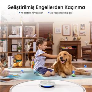 Dreame L10S Ultra Çöp İstasyonlu Akıllı Robot Süpürge Beyaz