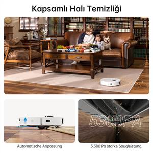 Dreame L10S Ultra Çöp İstasyonlu Akıllı Robot Süpürge Beyaz