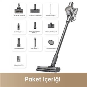 Dreame R20 Dikey Şarjlı Süpürge Gri