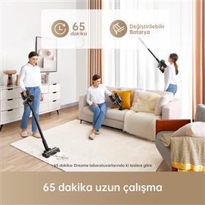 Dreame R10 Pro Dikey Şarjlı Süpürge Siyah