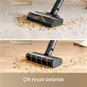 Dreame R10 Pro Dikey Şarjlı Süpürge Siyah