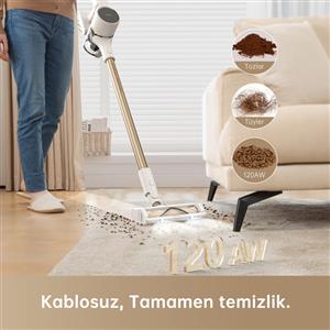Dreame R10 Dikey Şarjlı Süpürge Beyaz