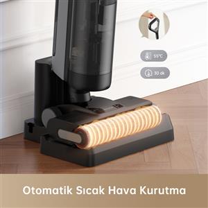 Dreame H12-Dual Islak ve Kuru Dikey Şarjlı Süpürge Siyah