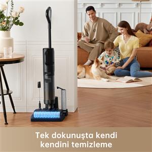 Dreame H12-Dual Islak ve Kuru Dikey Şarjlı Süpürge Siyah