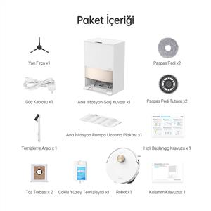 Dreame L20 Ultra Mop Robot Süpürge Beyaz