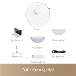 Dreame D10S Robot Süpürge Beyaz