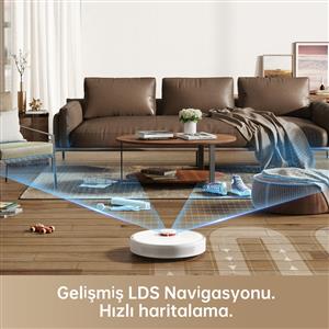Dreame D10S Robot Süpürge Beyaz