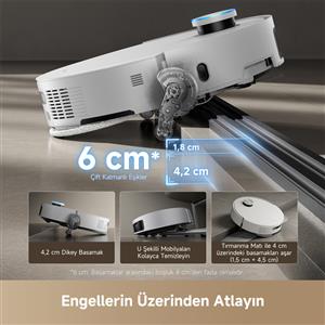 Dreame X50 Ultra Complete Robot Süpürge Beyaz